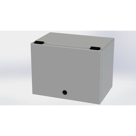 Saginaw Control & Engineering 1/4 Turn Latch Electrical Enclosures, 9 in H, 8 in D, 12 in W, NEMA 3R, 4, 12, 13, Carbon Steel SCE-L9128ELJ
